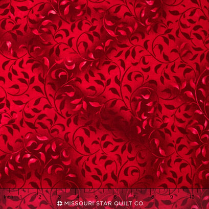 Wilmington Essentials - Climbing Vine Bright Red 108" Backing
