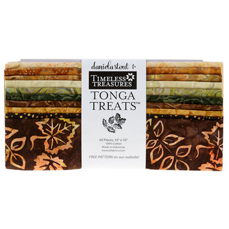 Tonga Treats Batiks - Nutmeg 10" Squares