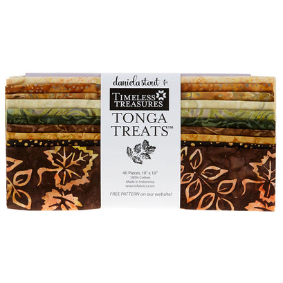 Tonga Treats Batiks - Nutmeg 10" Squares