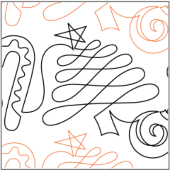 Christmas Doodle edge-to-edge machine quilting pattern at Missouri Star