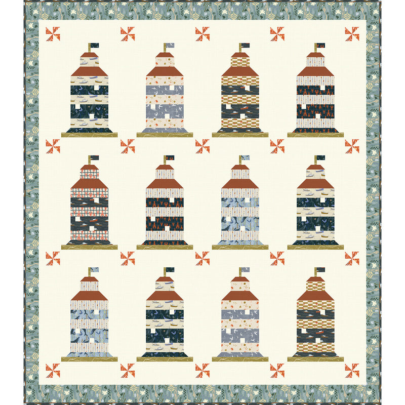Coastal Beacons Free Quilt Pattern by Wendy Sheppard