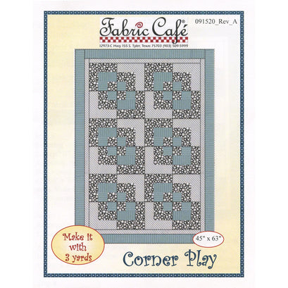 Corner Play 3 Yard Quilt Pattern