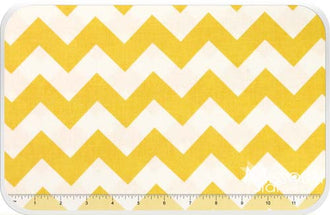 Medium Cotton Chevron - Yellow Yardage
