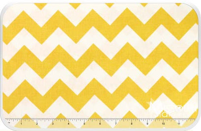 Medium Cotton Chevron - Yellow Yardage