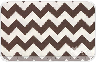 Cotton Chevron - Brown Yardage