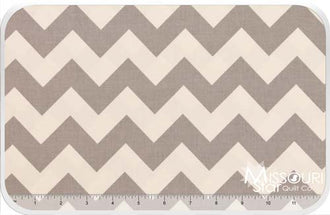 Cotton Chevrons - Gray Yardage