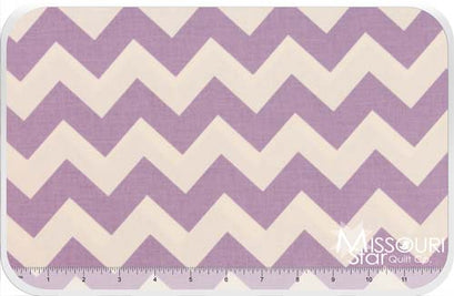 Cotton Chevrons - Lavendar Yardage