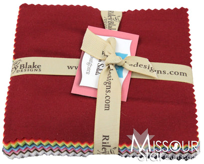 Cotton Solids Charm Pack
