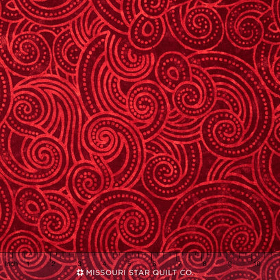 Wilmington Essentials - Dotty Waves Tonal Red 108" Backing