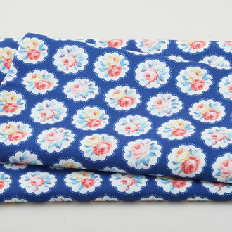 Country Cottage - Sunlit Days Navy 2 Yard Cut