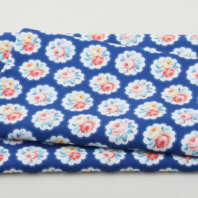 Country Cottage - Sunlit Days Navy 2 Yard Cut