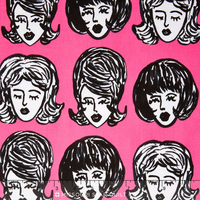 Bouffants and Broken Hearts - Girls Pink Yardage