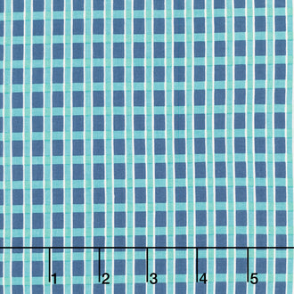 Home Town Holiday - Plaid Denim Yardage