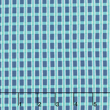 Home Town Holiday - Plaid Denim Yardage Primary Image