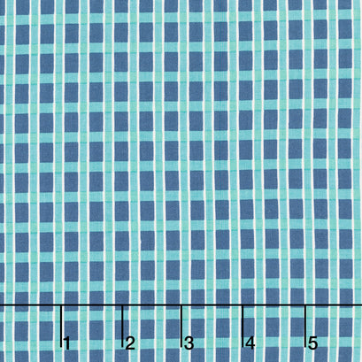 Home Town Holiday - Plaid Denim Yardage