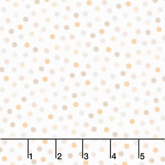 Guess How Much I Love You - Dots Light Caramel Yardage