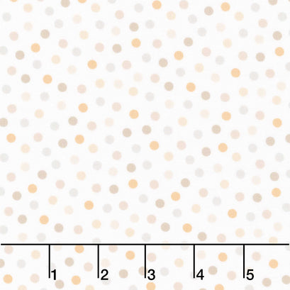 Guess How Much I Love You - Dots Light Caramel Yardage