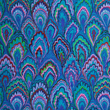 Kaffe Fassett Collective - February 2025 Marble Scallops Blue Yardage