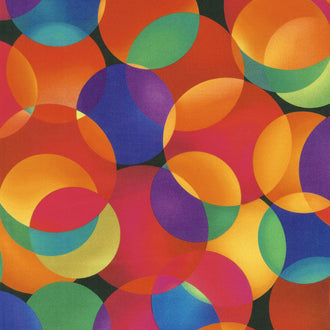 Dotcentric - Multi Bright Digitally Printed 108" Wide Backing