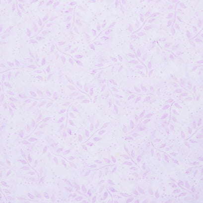 Tonga Batiks - Pixie Wispy Leaves Wisteria Yardage