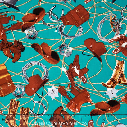 Sundown - Tack Turquoise Yardage