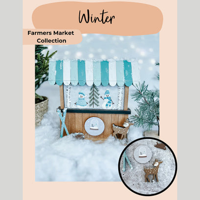 Farmers Market Collection - Winter Snowmen Embroidery Kit