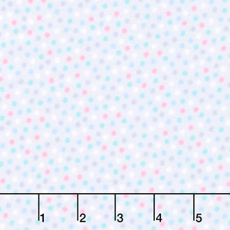 Snuggle In The Jungle Flannel - Snuggle Dot Grey Yardage