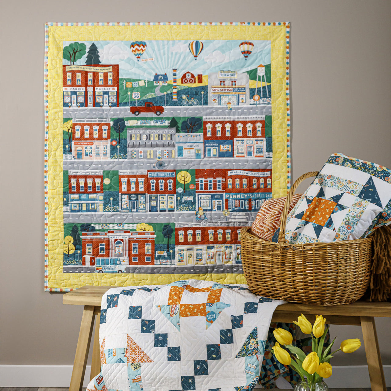 Welcome To Quilt Town - Welcome to Hamilton Multi Panel