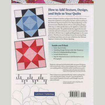 Ultimate Beginner's Guide to Free-Motion Quilting Book Alternative View #1
