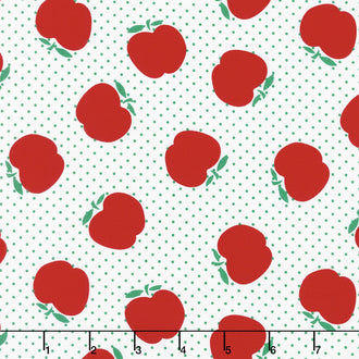 Sunnyside Ave. - Apples White Yardage