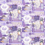 Curated in Color - Collage Purple Yardage Primary Image