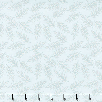 Garden Dreams - Leaves Mist Yardage