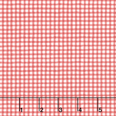 Magical Winterland - Gingham Barn Red Yardage