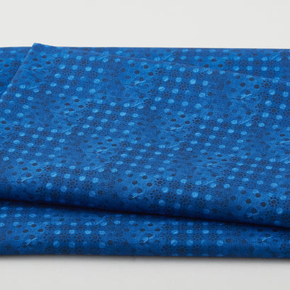 Dream Horses - Dotted Patch Blue 2 Yard Cut