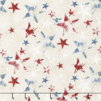 Land of Liberty - Stars Tan Yardage