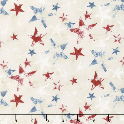 Land of Liberty - Stars Tan Yardage
