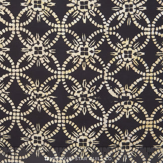 Tonga Batiks - Rose Wedding Ring Jet Yardage