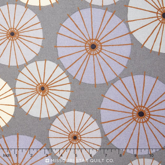 Figment - Umbrellas Parasols Smoke Yardage