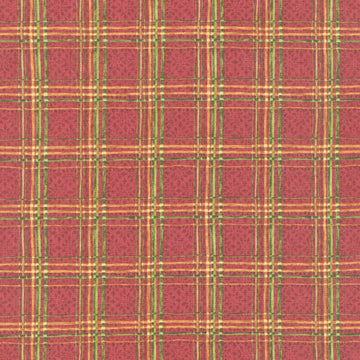 Star Of Wonder, Star Of Light - Plaid Red Yardage Primary Image