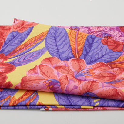 Kaffe Fassett - Collective August 2023 Rhododendrons - Hot 2 Yard Cut