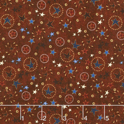 Stars and Stripes Forever - Star & Circle Toss Brick Yardage