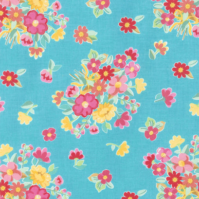 Hand Picked - Main Teal Yardage