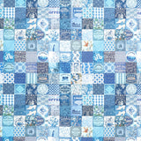 Curated in Color - Patchwork Blue Yardage Primary Image