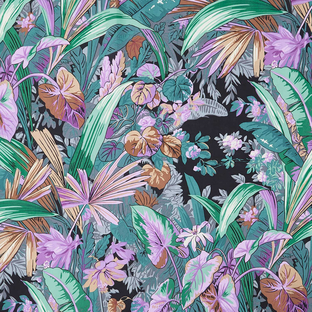 Kaffe Fassett Collective - August 2024 - Jungle Lavender Yardage Primary Image