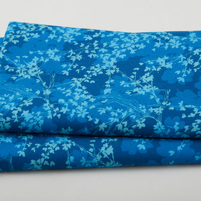 Moonlit Florals - Blossom Mist Navy 3 Yard Cut