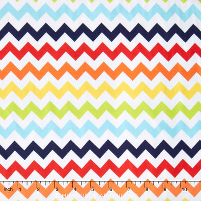 Knit Basics - Small Chevron Rainbow Yardage