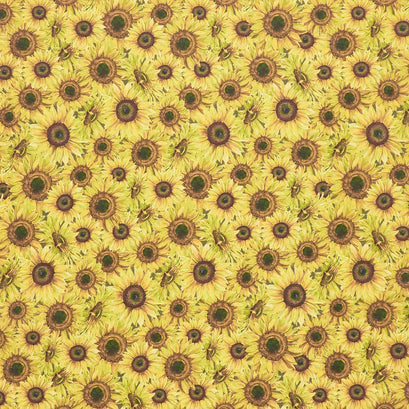 Honey Bees and Flowers Please - Sunflower Bouquet Yellow Yardage