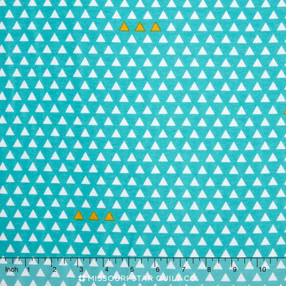 Four Corners Knits - Triangle Teal Yardage