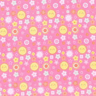 Bundle of Joy - Blossoms Pink Yardage