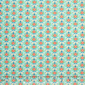 Vintage Kitchen - Birds Teal Yardage